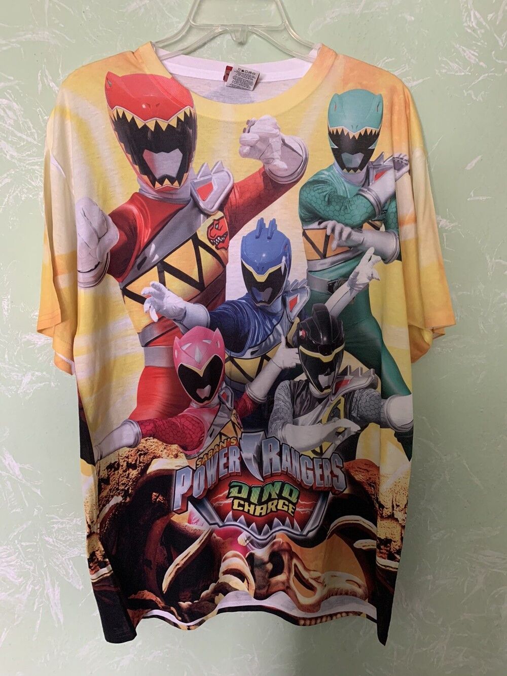 Awesome Power Rangers Dino Charge Tee Shirt Size Large
